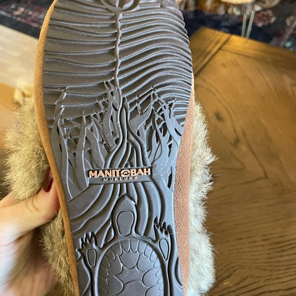 Manitobah Fur Lined Moccasin Slippers - Picture 4 of 4